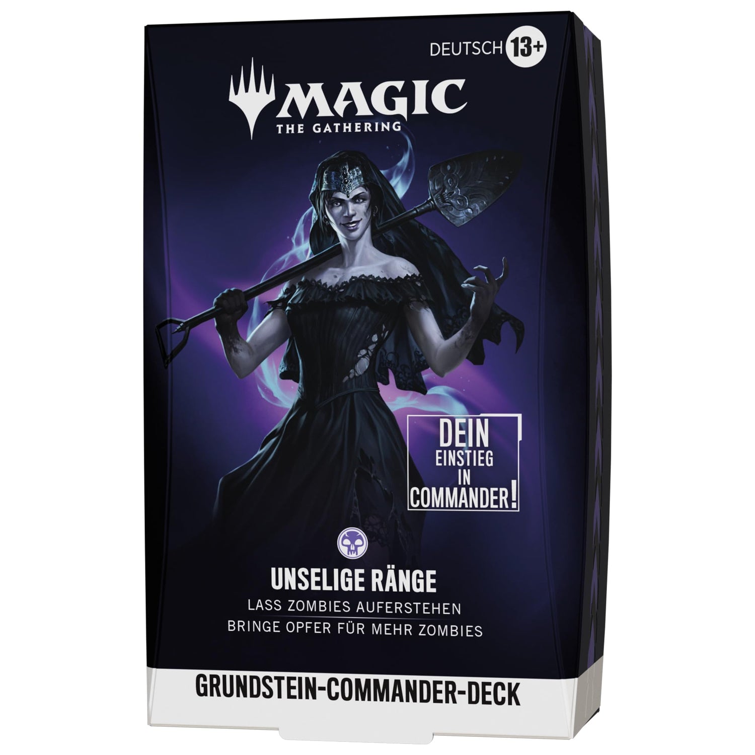 Magic: The Gathering Grundstein Commander-Deck – Unselige Ränge | Deck mit 100 Karten + Zubehör (Deutsche Version)