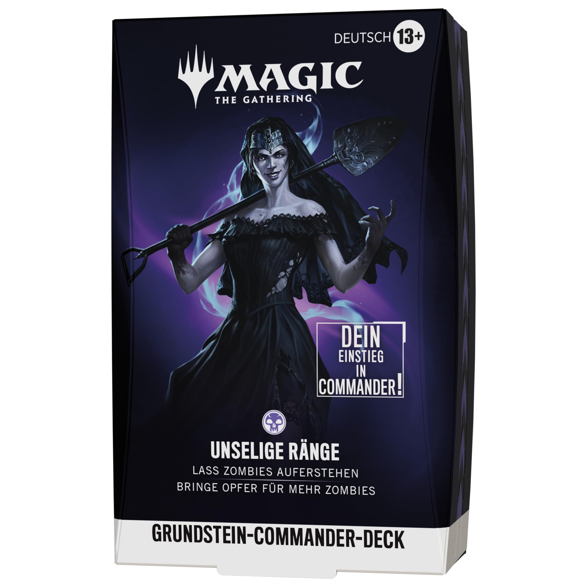 Magic: The Gathering Grundstein Commander-Deck – Unselige Ränge | Deck mit 100 Karten + Zubehör (Deutsche Version)
